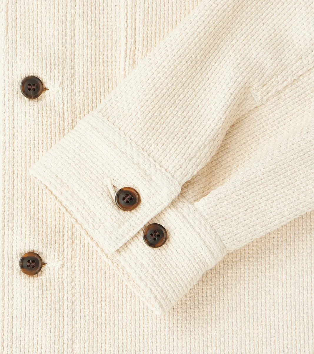 Skyline Overshirt - Japanese Sashi-Ori - Natural sold by Division Road product image thumbnail 5