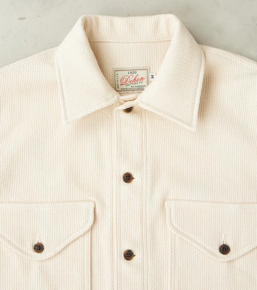 Skyline Overshirt - Japanese Sashi-Ori - Natural sold by Division Road product image thumbnail 3