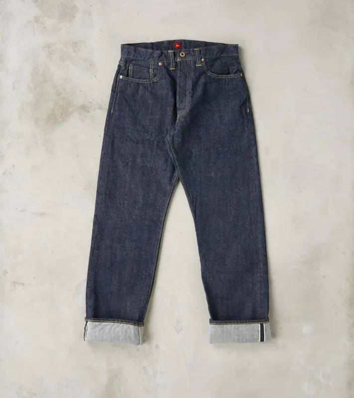714 WWII Model 1940s Regular Straight - 13.5oz One Wash Indigo made by RESOLUTE