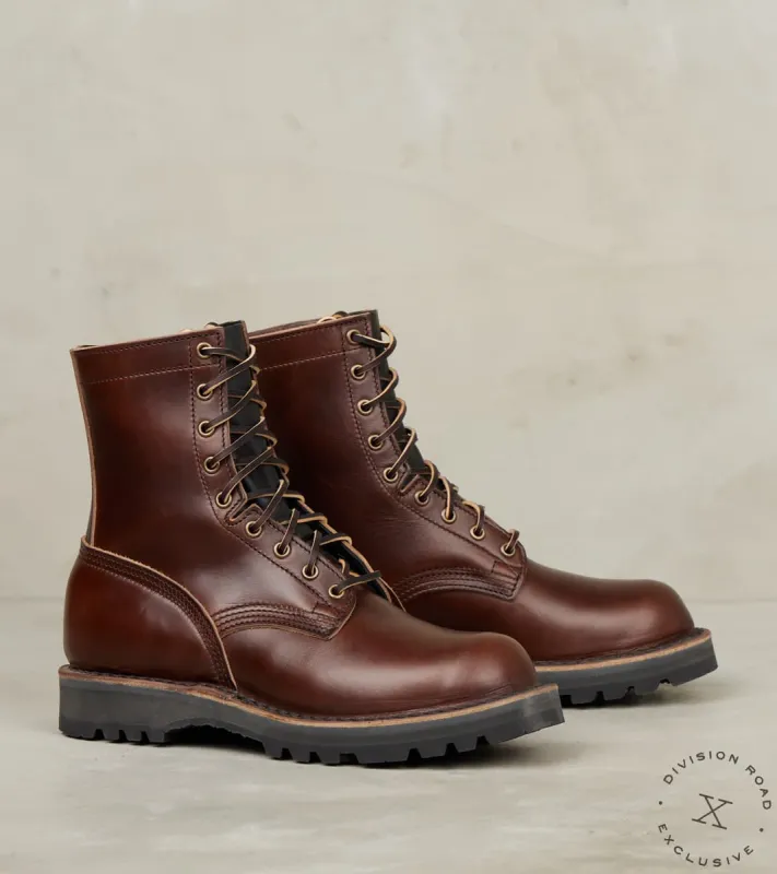 Woodland Jump Boot - HNW - Vibram Sierra - Horween Brown CXL made by Nicks Boots