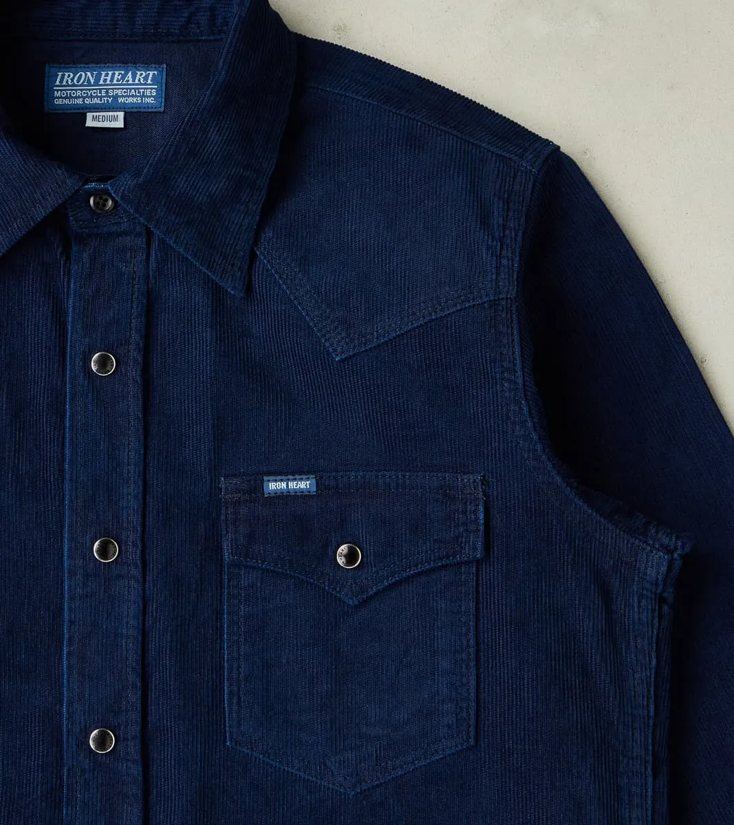 438-IND - Western - 7.5oz Selvedge Indigo Corduroy sold by Division Road product image thumbnail 5