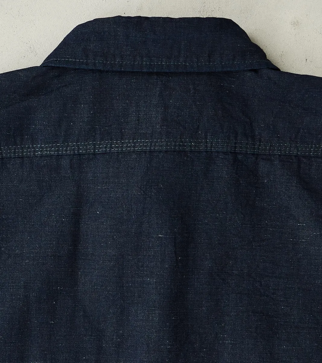 443-IND - Work Shirt - 7oz Indigo Cotton Linen Chambray sold by Division Road product image thumbnail 4