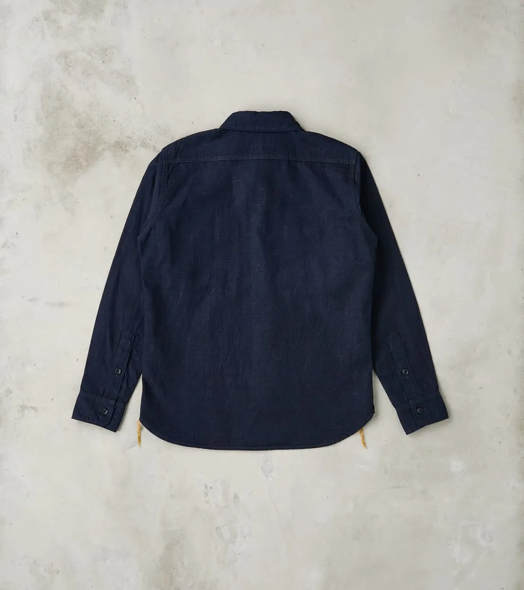 443-IND - Work Shirt - 7oz Indigo Cotton Linen Chambray sold by Division Road product image thumbnail 2