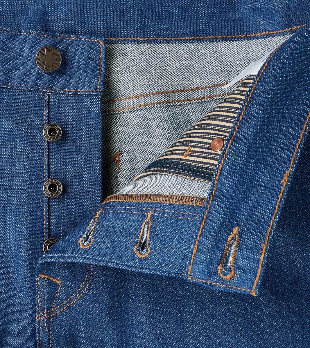 Portola - Classic Tapered - 12oz Vintage Blue Broken Twill sold by Division Road product image thumbnail 5