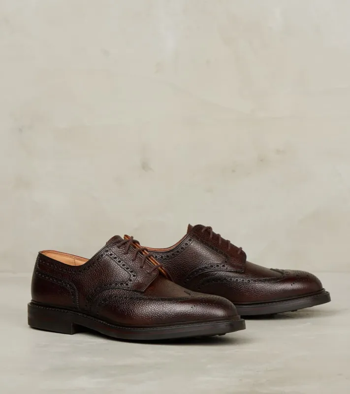 Pembroke - 325 - Dainite - Dark Brown Scotch Grain Calf made by Crockett & Jones