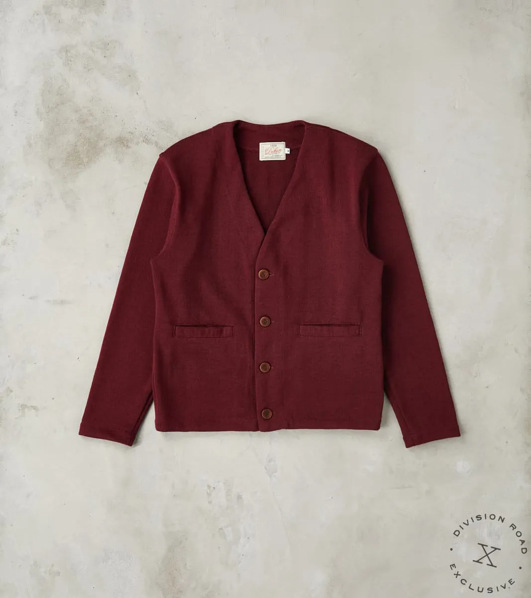 Spring Slouchy Cardigan - Burgundy sold by Division Road