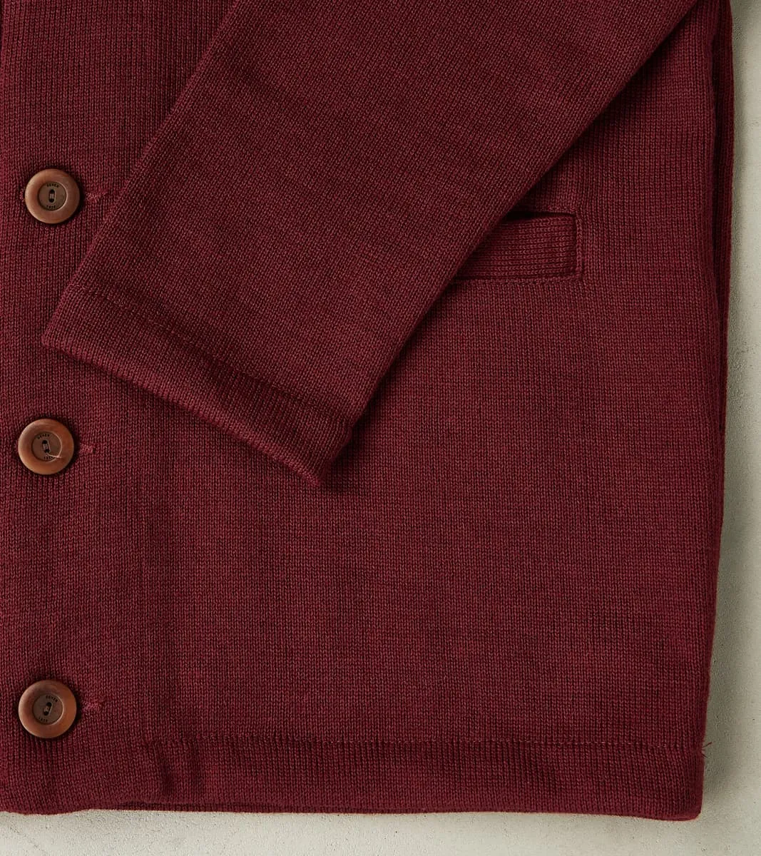 Spring Slouchy Cardigan - Burgundy sold by Division Road product image thumbnail 4