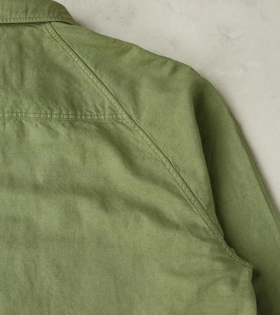 Artist Shirt - Garment Dyed Cotton Hemp - Military Green sold by Division Road product image thumbnail 4