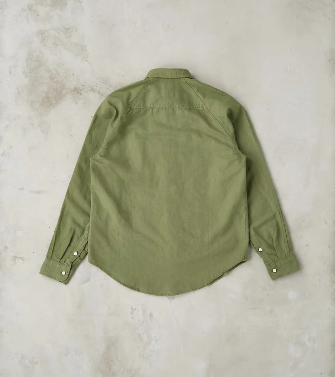 Artist Shirt - Garment Dyed Cotton Hemp - Military Green sold by Division Road product image thumbnail 2