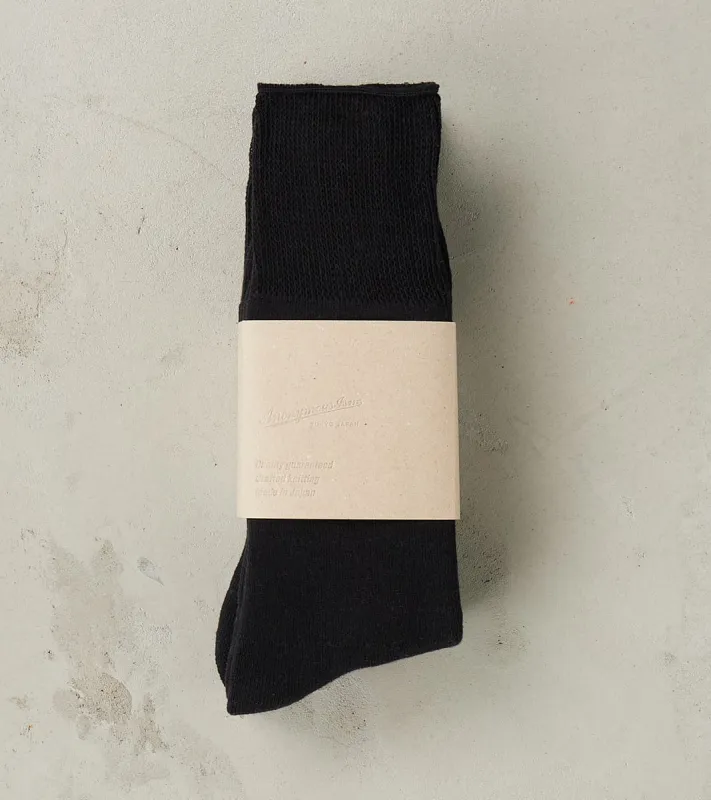 Full Pile Cotton Crew - 2 Pack - Black made by Anonymous Ism