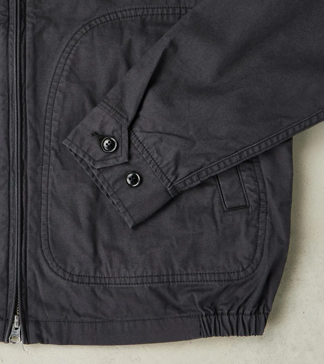 165J-BLK - Drizzler Jacket - 6.2oz Black Serge Twill sold by Division Road product image thumbnail 5