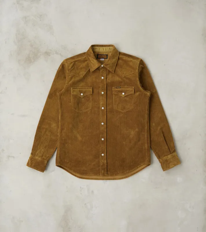 398-CAM - Western - 11oz Camel Corduroy made by Iron Heart