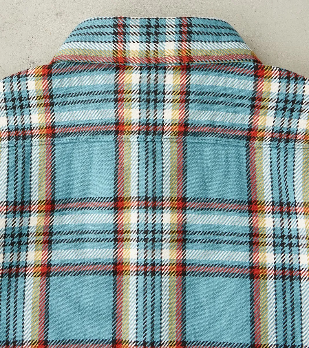 442-SAX - Work Shirt - 9oz Selvedge Flannel Sax Blue Check sold by Division Road product image thumbnail 4