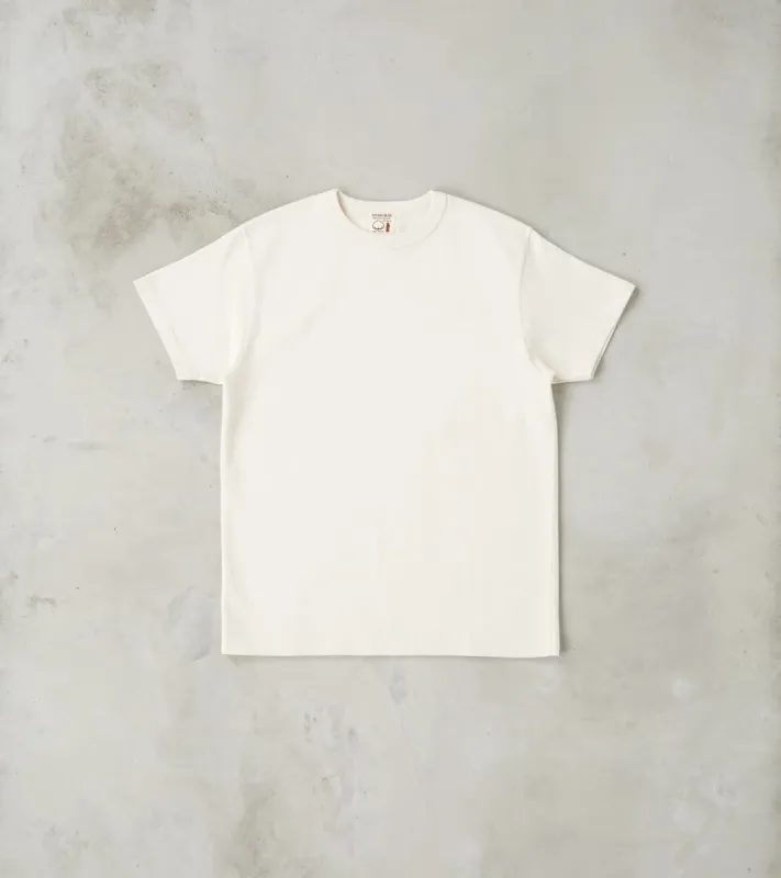 SJST-SC01 Japanese Cotton Short Sleeve T-Shirt - Natural made by Samurai Jeans