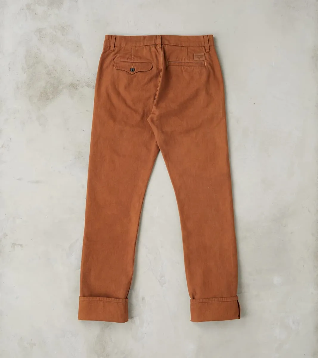 Workers Chino - 14oz Japanese Military Slub Canvas - Rust sold by Division Road product image thumbnail 2