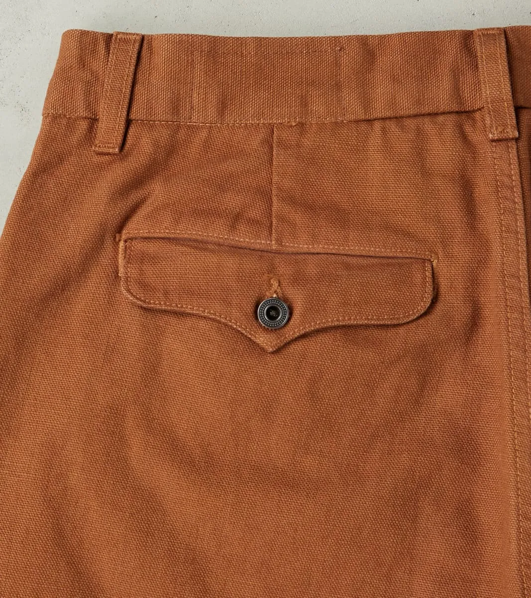 Workers Chino - 14oz Japanese Military Slub Canvas - Rust sold by Division Road product image thumbnail 4