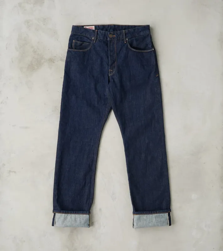 Belford - Straight - 14oz Blue Indigo 50's Denim made by Freenote Cloth