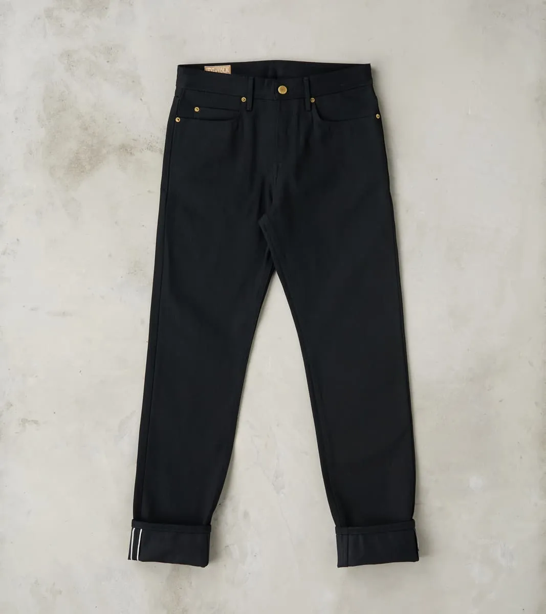 Portola - Classic Tapered - 15.75oz Black x Black sold by Division Road