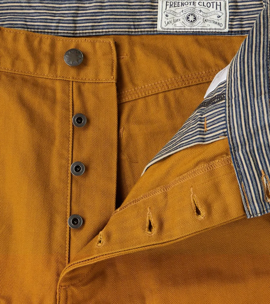 Ortega Pant - 13oz Japanese Herringbone Twill - Rust sold by Division Road product image thumbnail 5