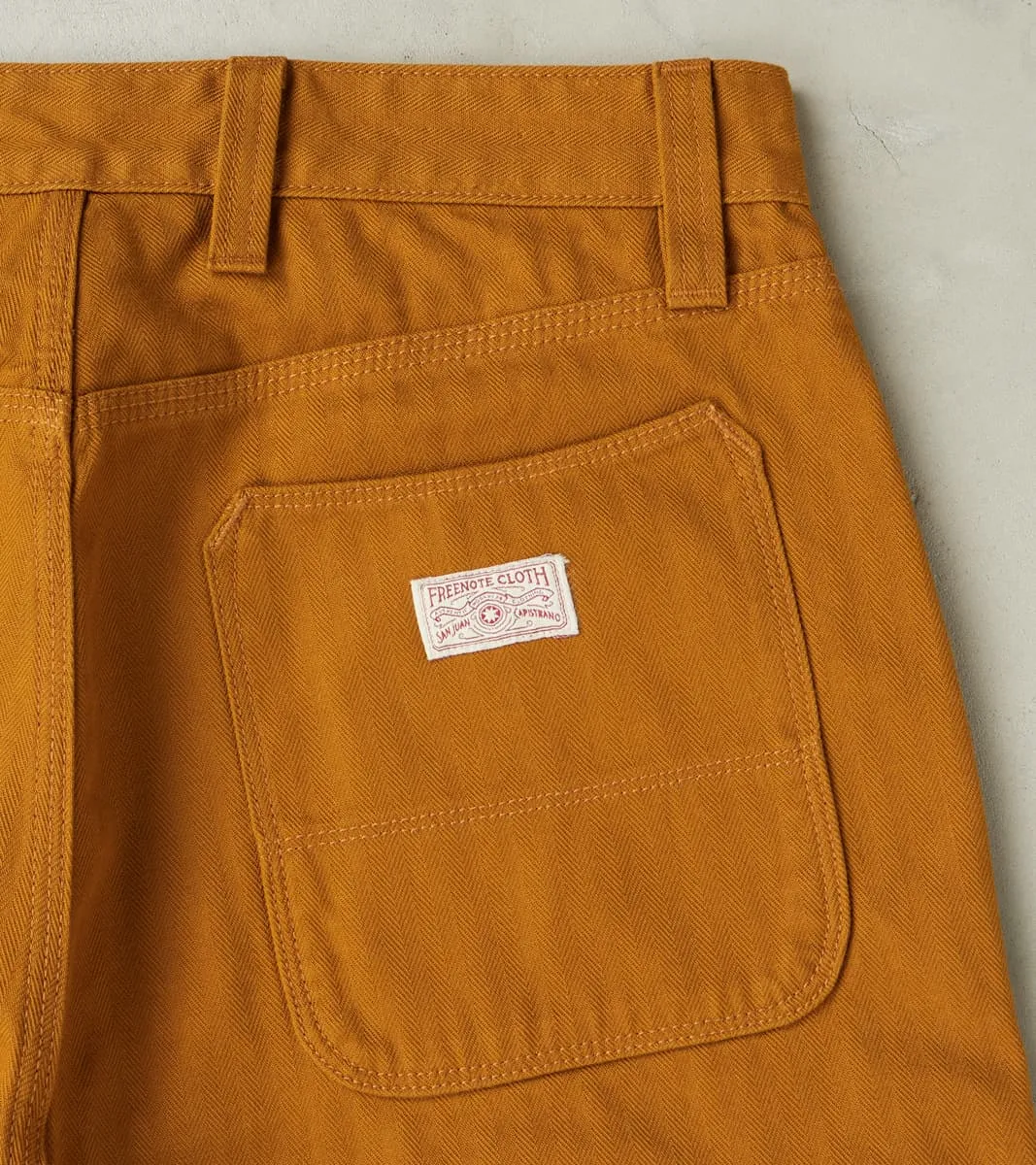 Ortega Pant - 13oz Japanese Herringbone Twill - Rust sold by Division Road product image thumbnail 3