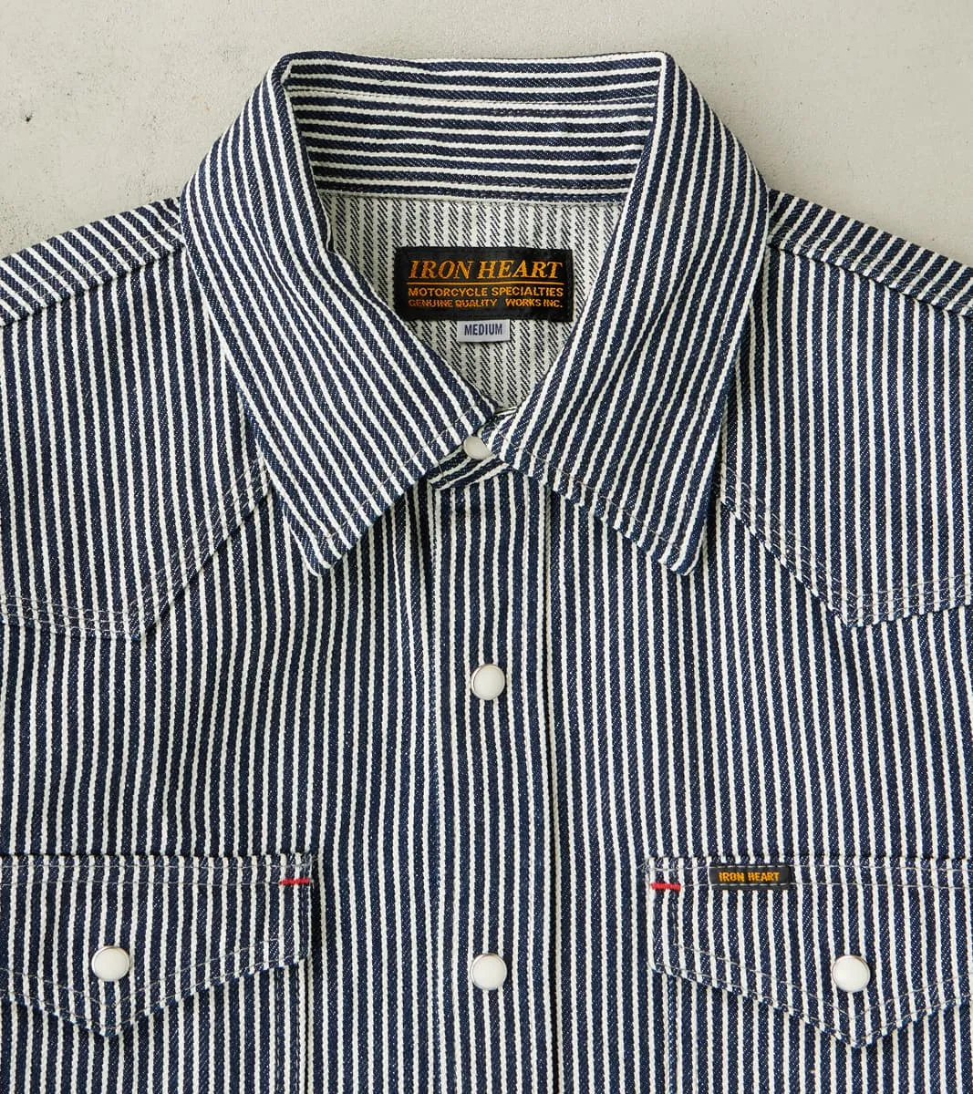 07-IND - Western - 12oz Indigo Hickory Stripe Twill sold by Division Road product image thumbnail 3