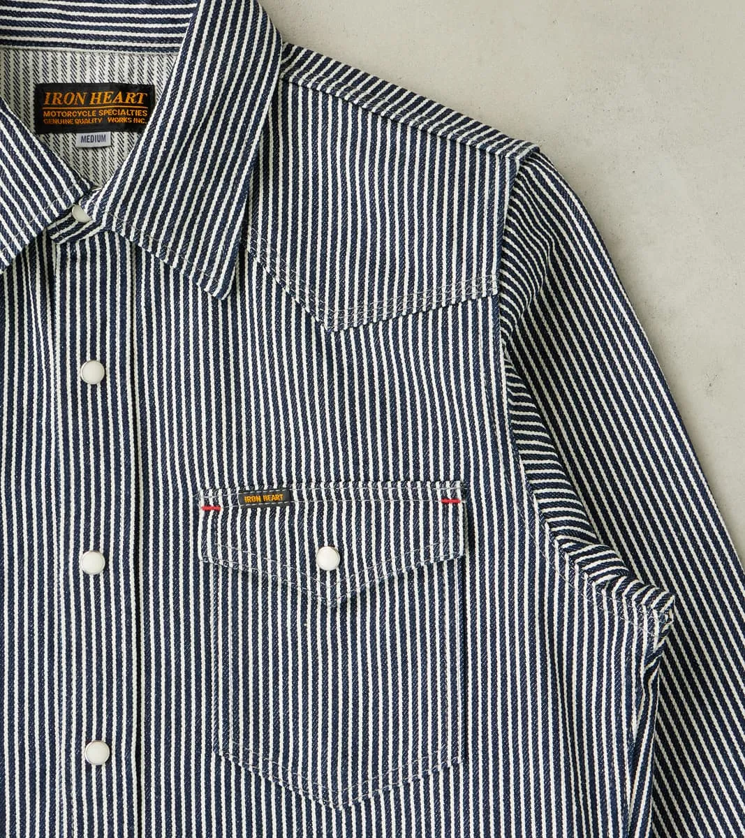 07-IND - Western - 12oz Indigo Hickory Stripe Twill sold by Division Road product image thumbnail 5