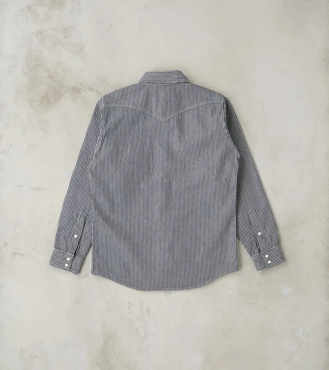 07-IND - Western - 12oz Indigo Hickory Stripe Twill sold by Division Road product image thumbnail 2