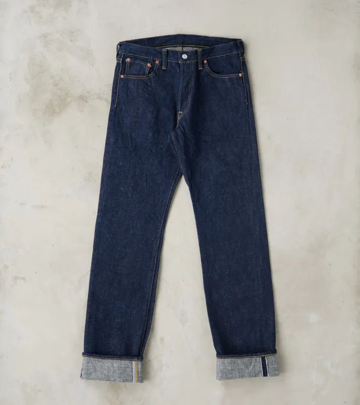 S500AX 18oz Ai Plus Benkei Natural Indigo - Regular Straight made by Samurai Jeans