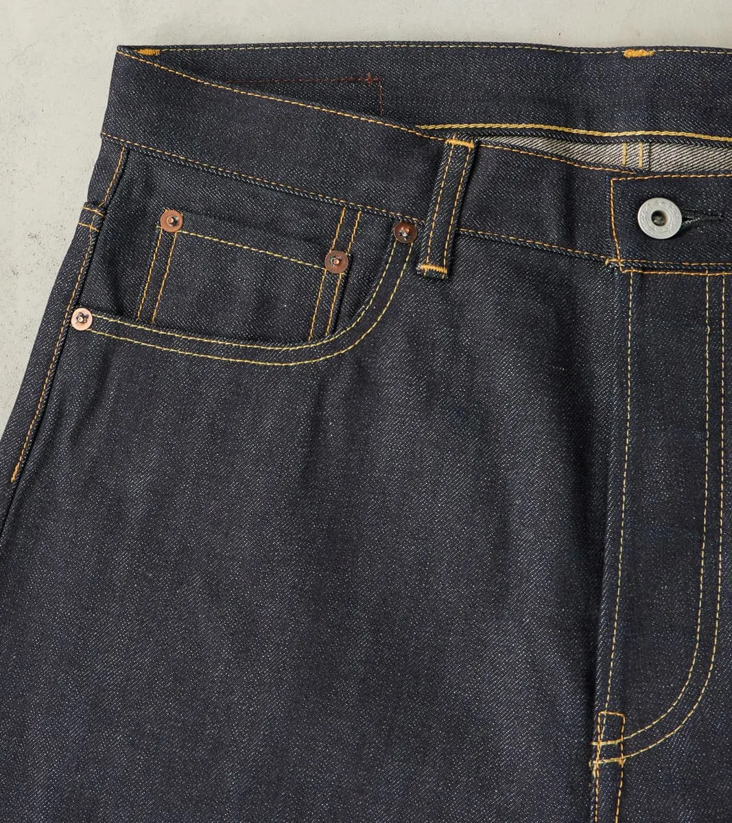 HFD-02 - Relaxed Tapered - 13.75oz Indigo Japanese Selvedge sold by Division Road product image thumbnail 4