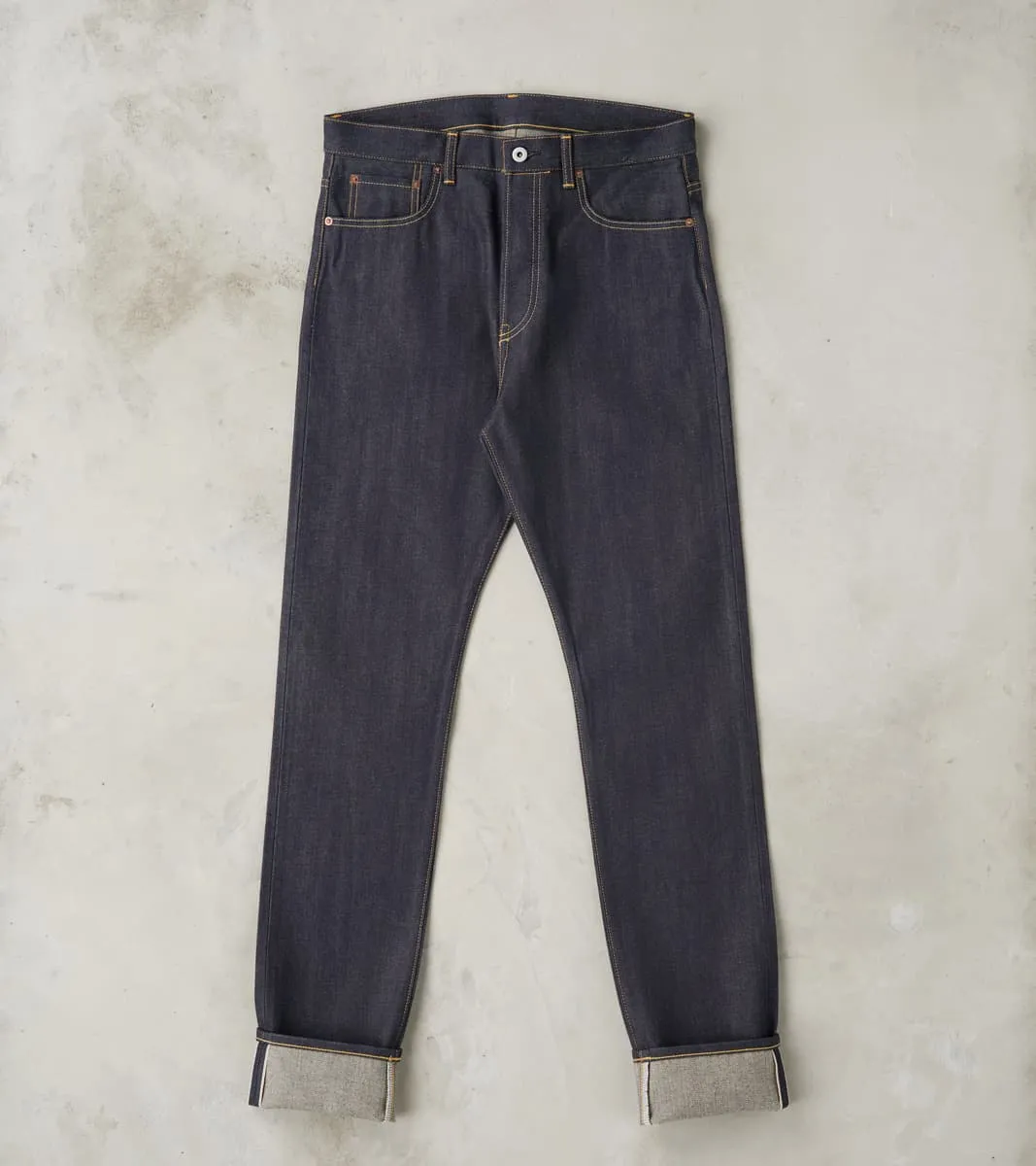 HFD-02 - Relaxed Tapered - 13.75oz Indigo Japanese Selvedge sold by Division Road