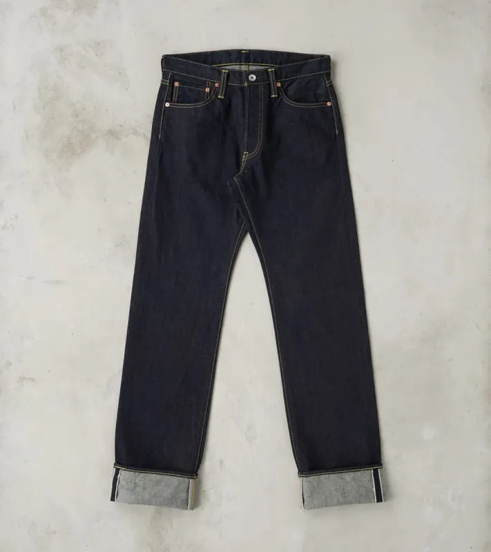 634S-142 - Straight - 14oz Selvedge Indigo made by Iron Heart