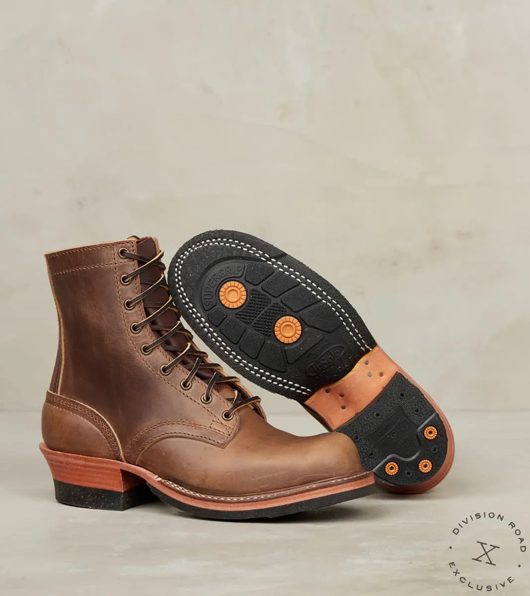 Western Rockabilly Boot - 11067 - Dr. Sole Split Supergrip Cork - Horween Natural Predator sold by Division Road product image thumbnail 2