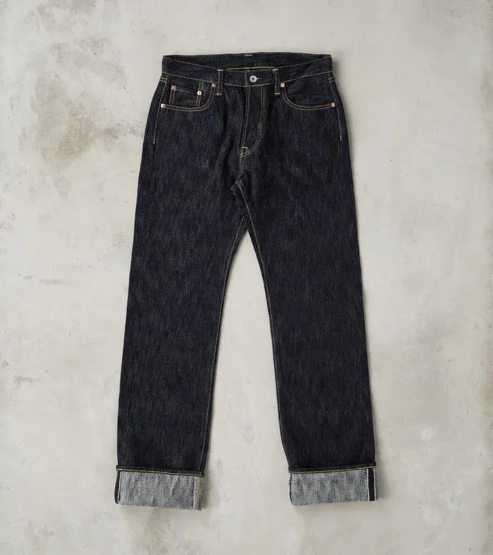 634S-SLB - Straight - 16oz Slubby Selvedge Indigo made by Iron Heart