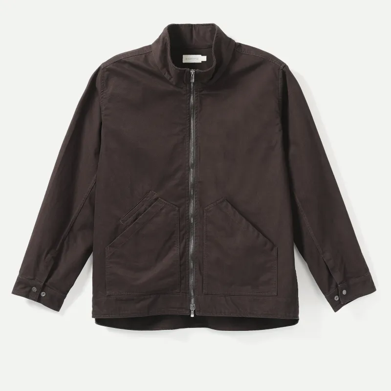 Corpsware Overshirt - Brushed Drill - Dark Brown made by DSPTCH