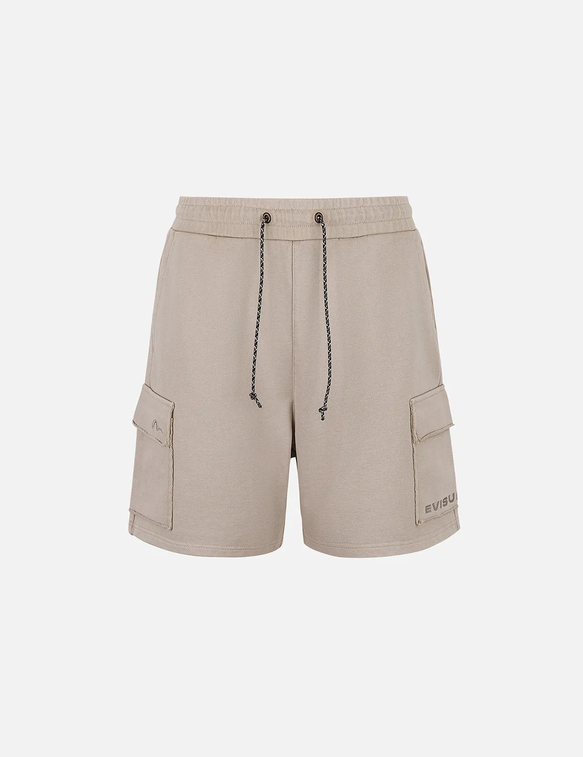 Seagull and Logo Embroidery Relax Fit Sun-Dried Finish Sweatshorts sold by Evisu product image thumbnail 2