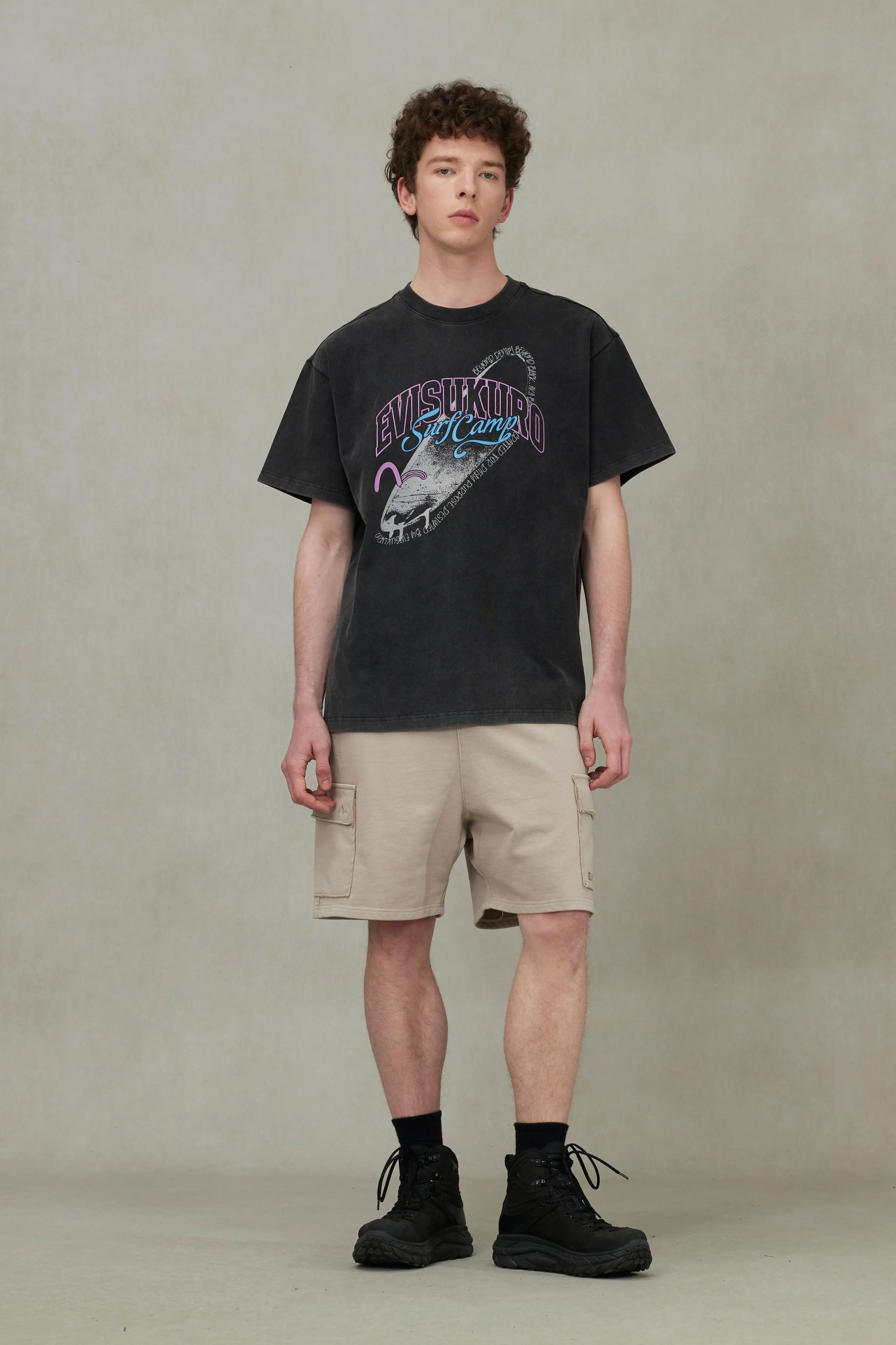 Surf Camp Print Relax Fit T-shirt sold by Evisu product image thumbnail 5