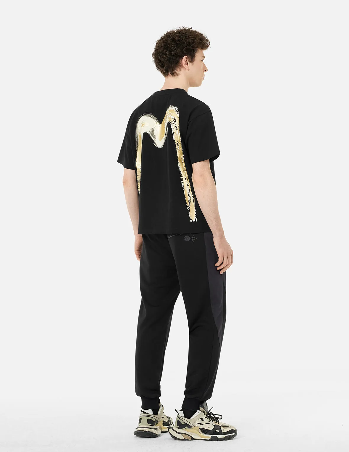 Panel Blocking with Colorful Logo Print Relax Fit Sweatpants sold by Evisu product image thumbnail 4