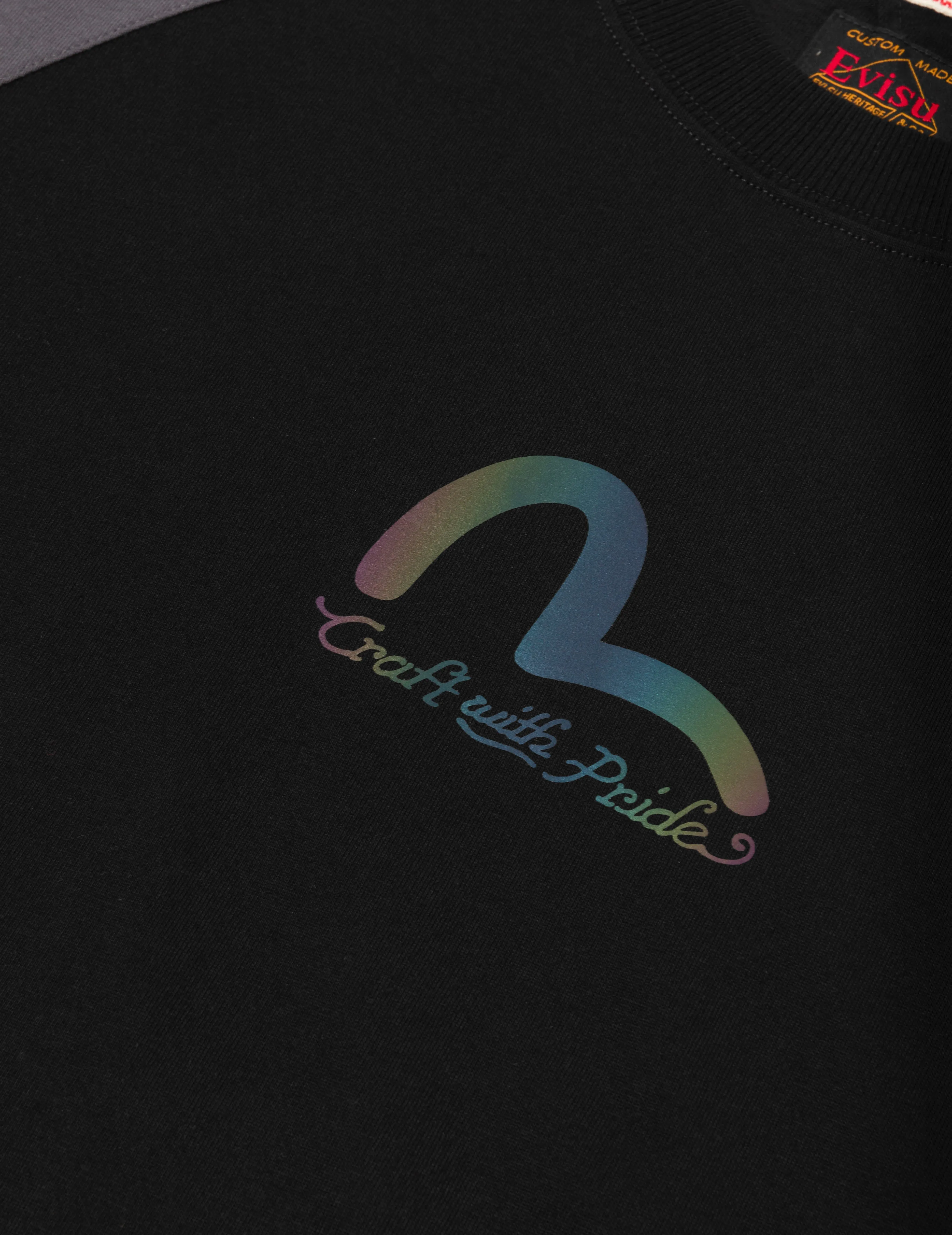 Panel Blocking with Colorful Logo Print Loose Fit T-Shirt sold by Evisu product image thumbnail 5