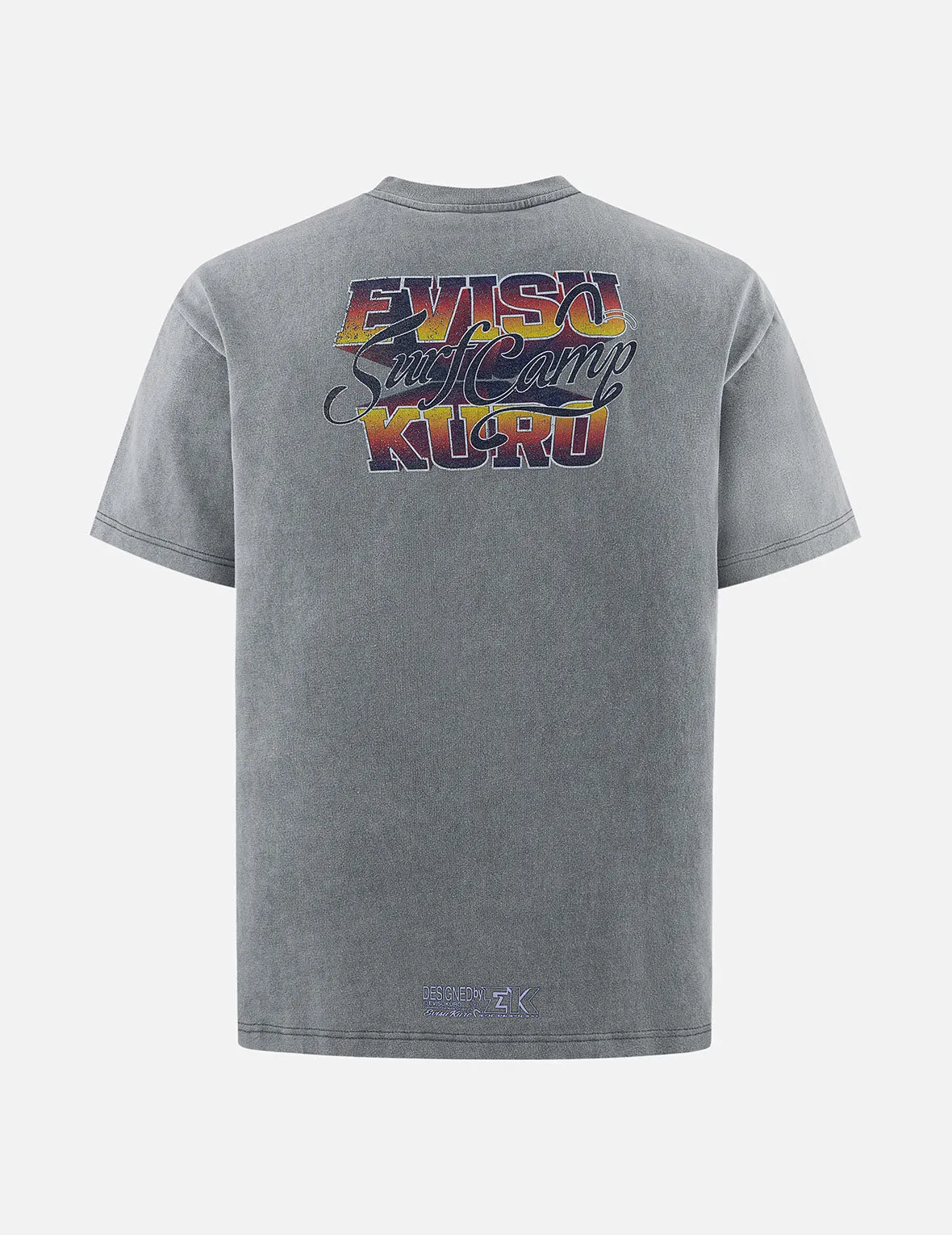 Logo Embroidery and Surf Camp Print Regular Fit T-shirt sold by Evisu product image thumbnail 2