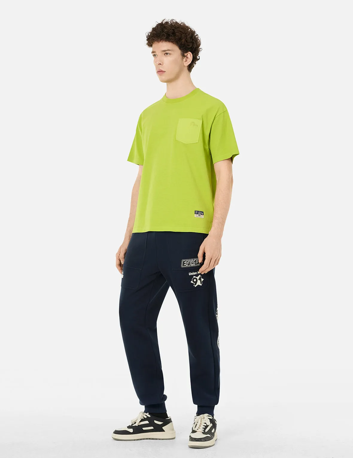 Logo and Daicock Print Relax Fit Sweatpants sold by Evisu product image thumbnail 5