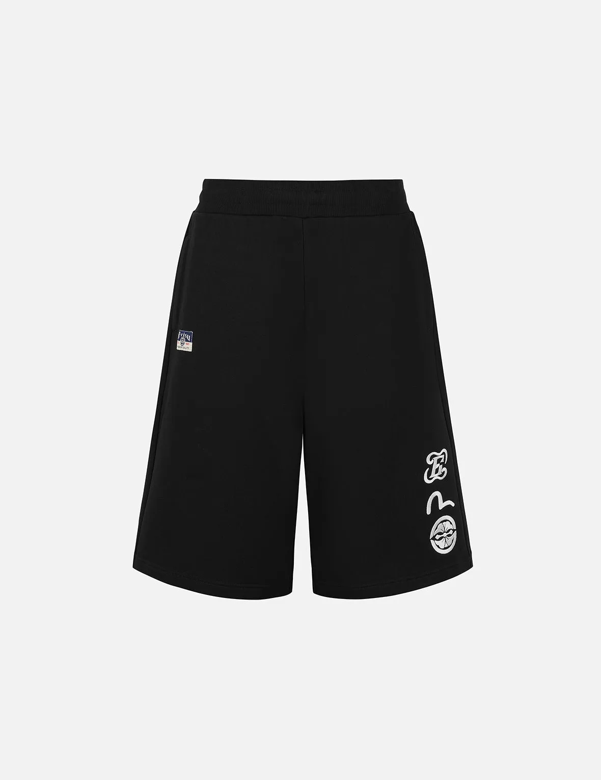 Kamon and Seagull Embroidery Fashion Fit Sweatshorts sold by Evisu
