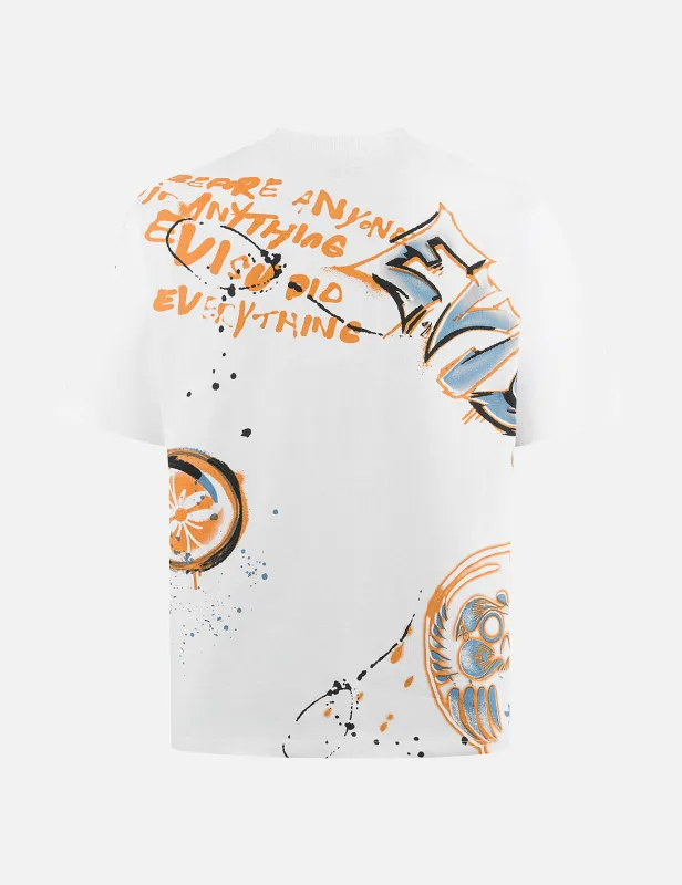 Graffiti Print Relax Fit T-Shirt sold by Evisu