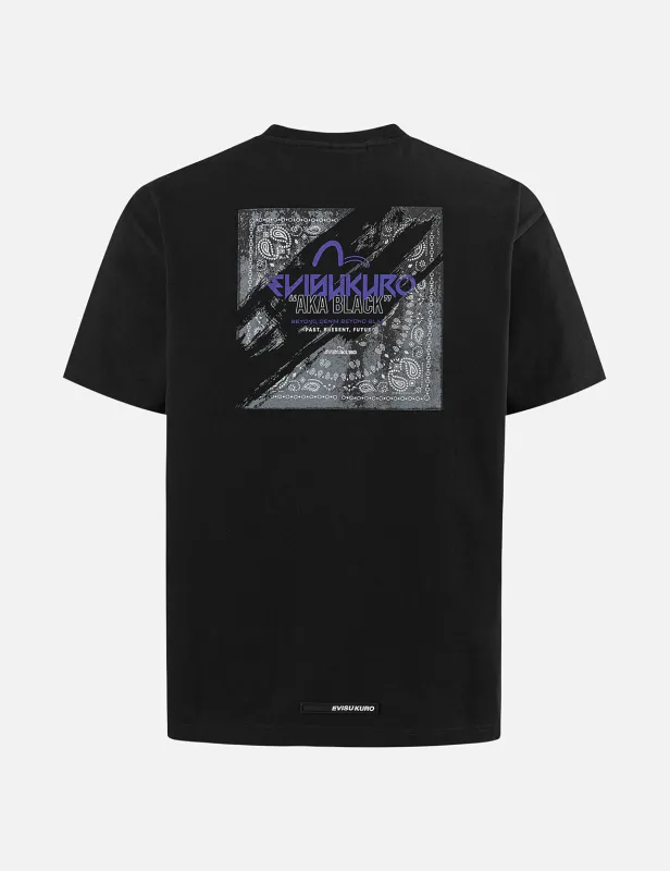 Deconstructed Paisley Print Regular Fit T-shirt sold by Evisu