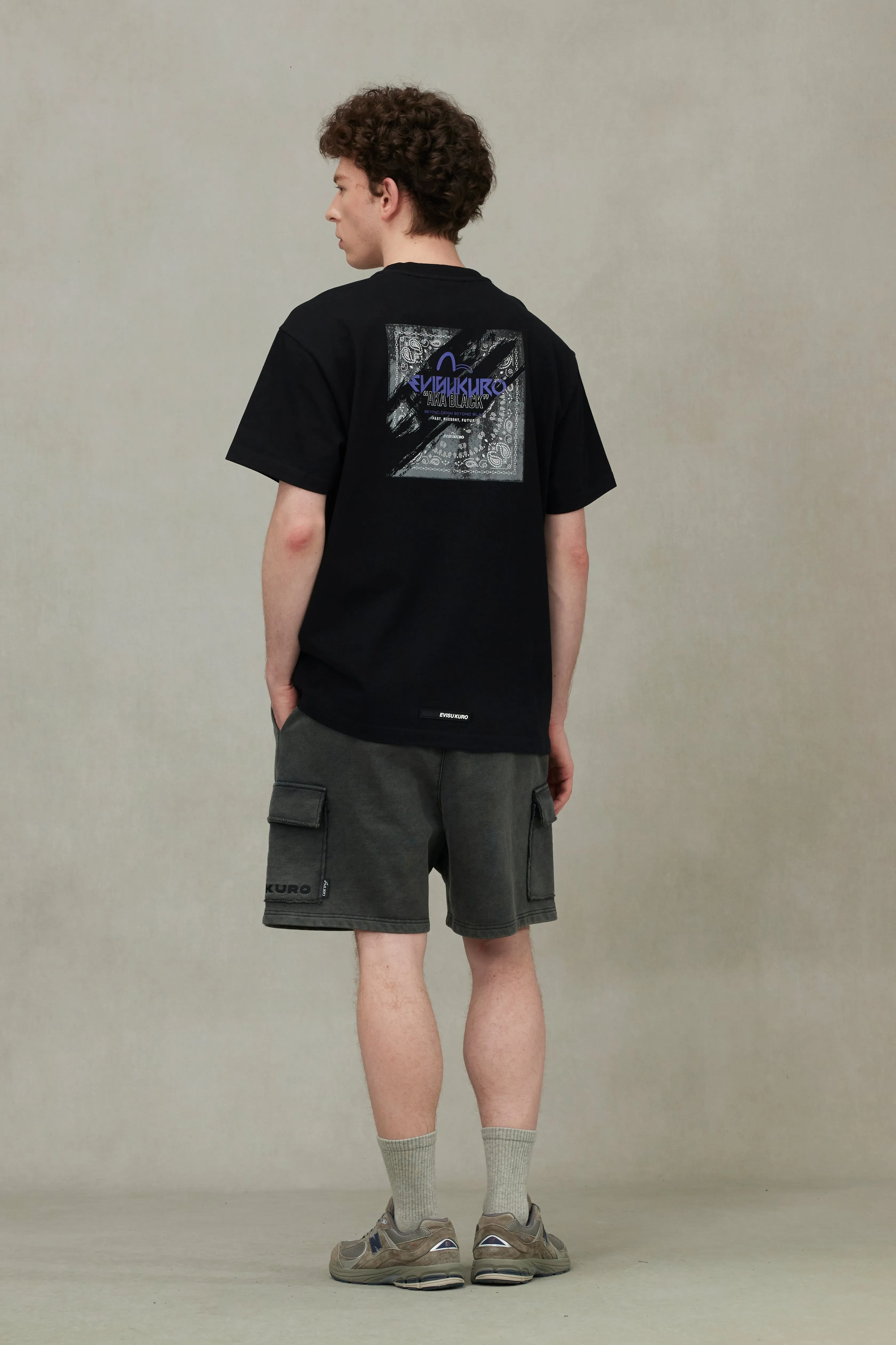 Deconstructed Paisley Print Regular Fit T-shirt sold by Evisu product image thumbnail 4