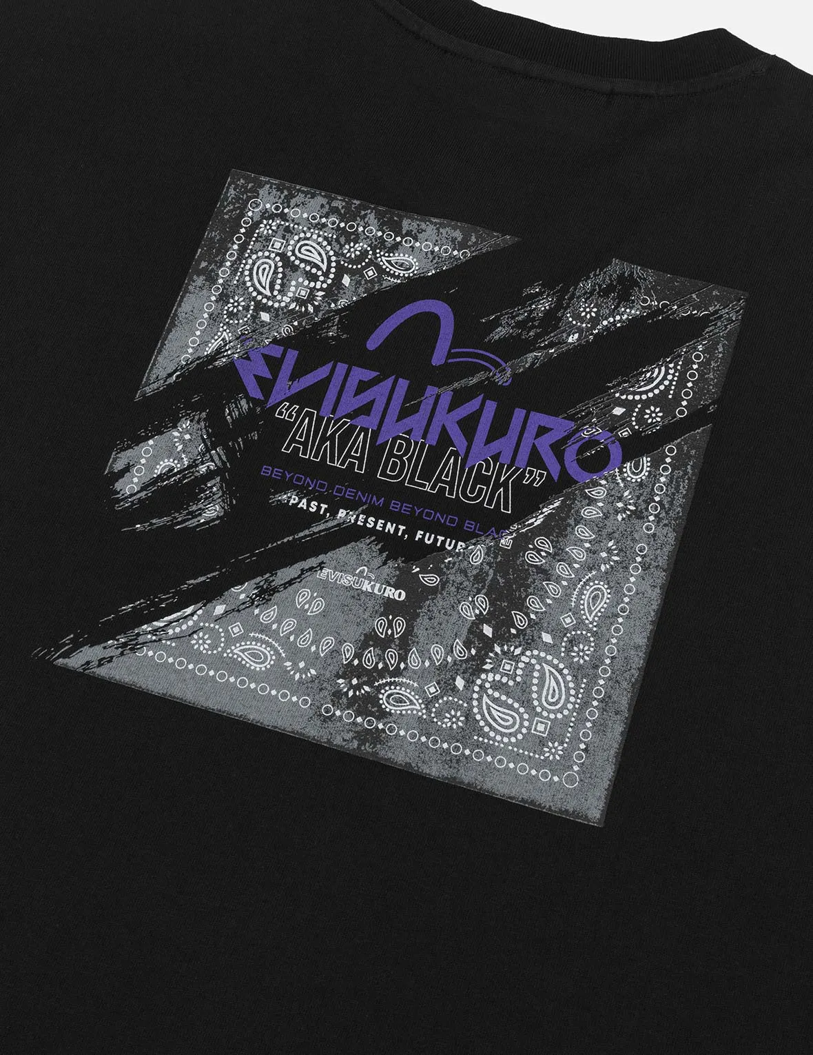 Deconstructed Paisley Print Regular Fit T-shirt sold by Evisu product image thumbnail 5