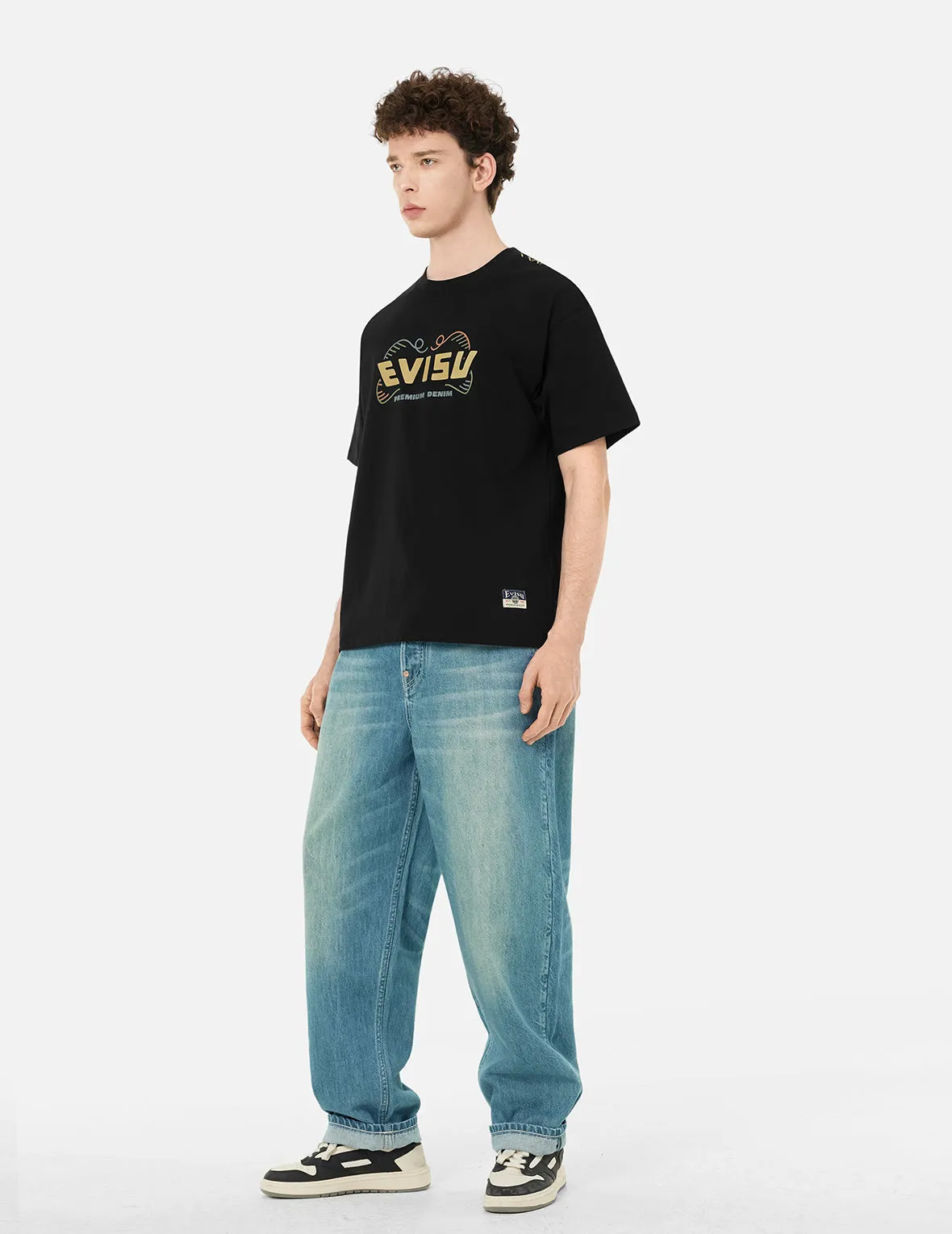 Daruma Print Loose Fit T-Shirt sold by Evisu product image thumbnail 3