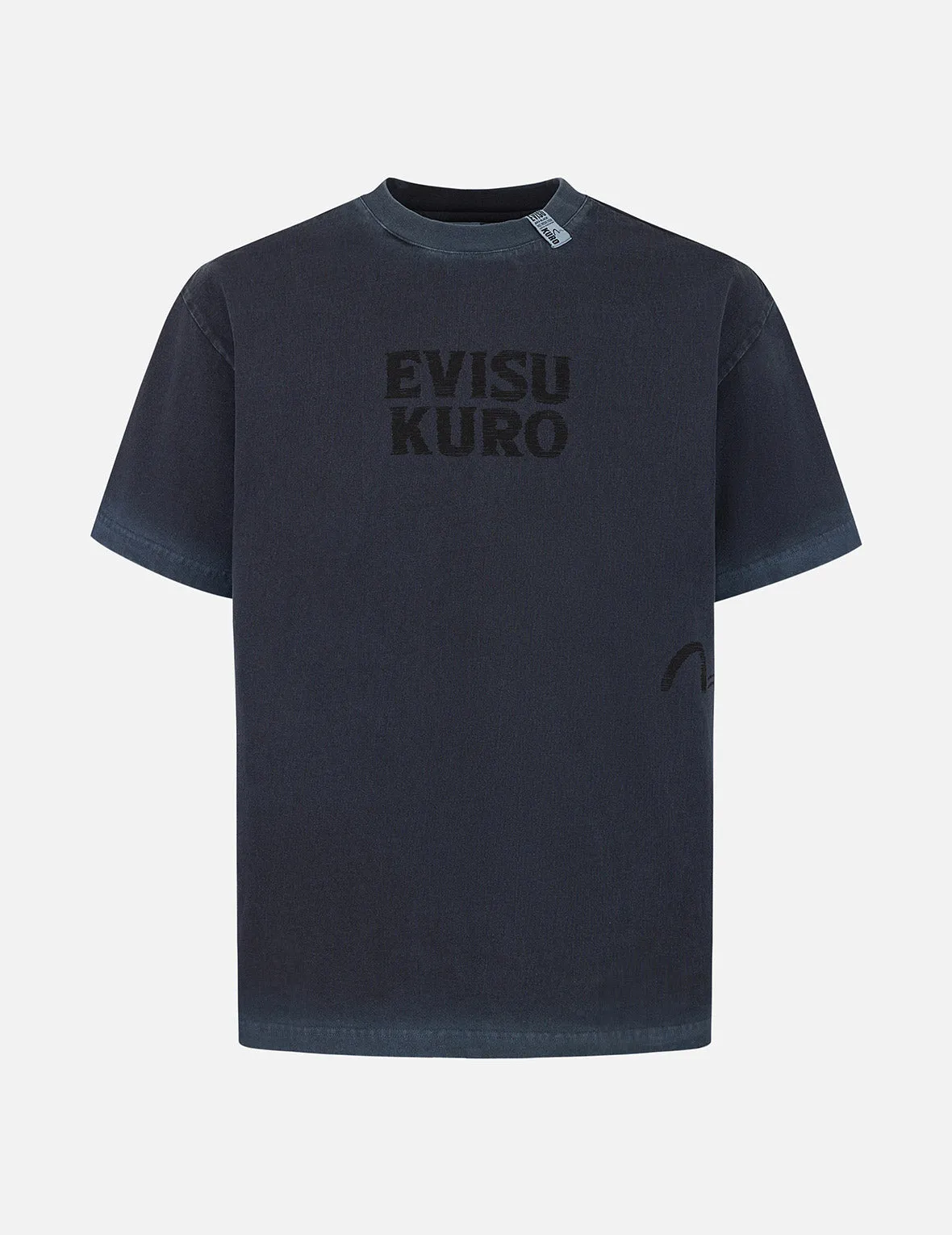 Seagull and Logo Print Washed Relax Fit T-Shirt sold by Evisu product image thumbnail 2