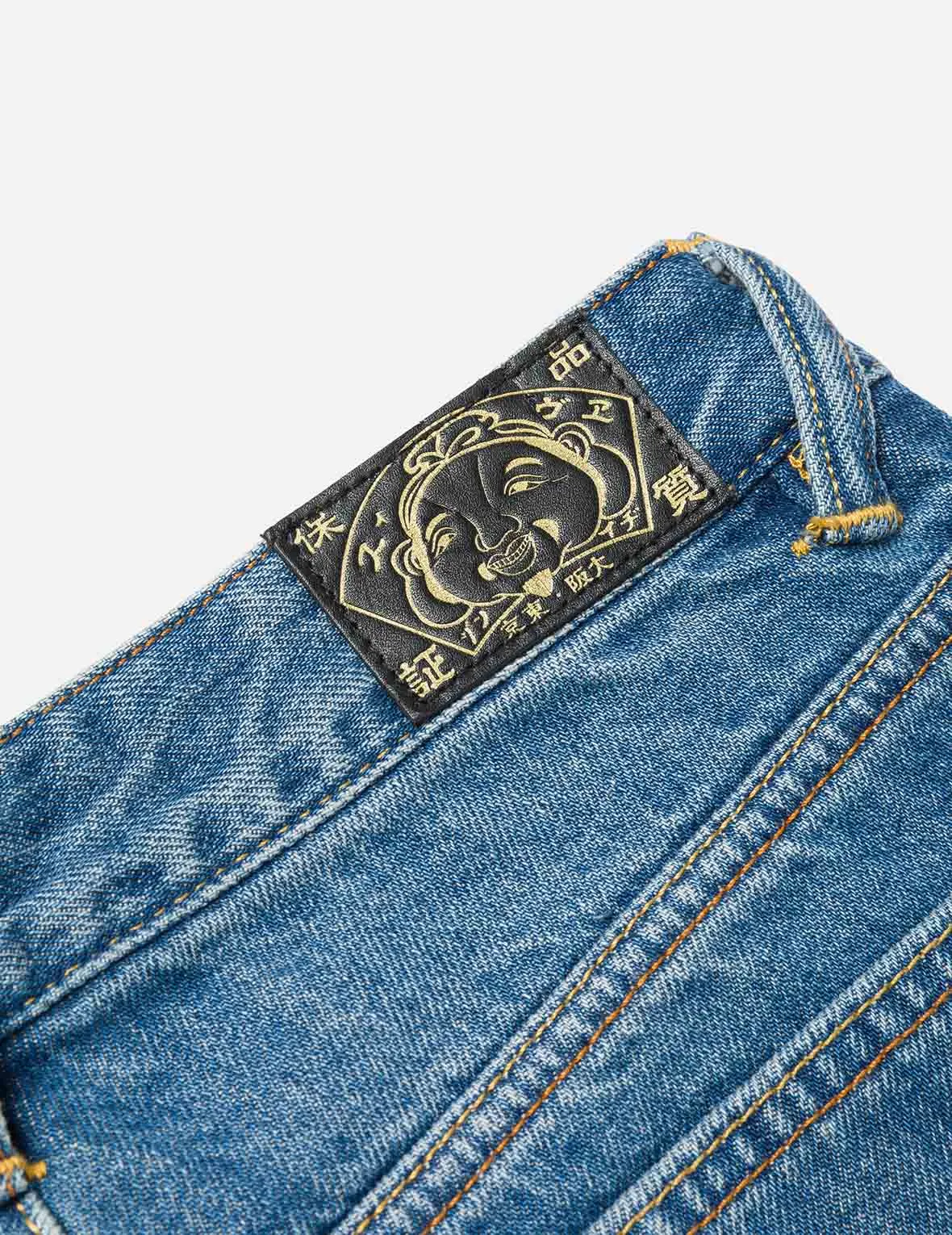 Washed Seagull Stud Straight Fit Jeans sold by Evisu product image thumbnail 4