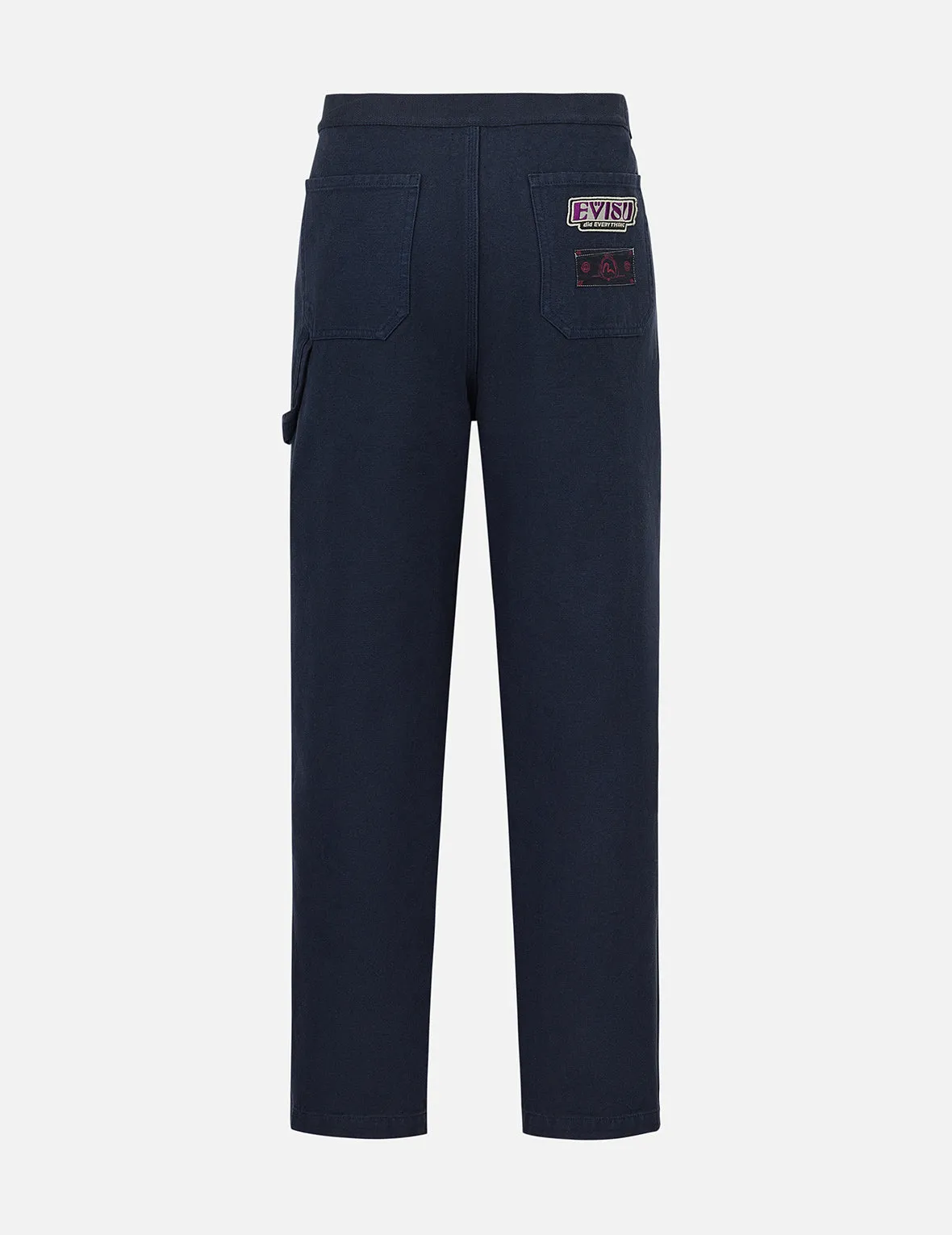 Slogan Appliqué Embroidery Straight Fit Worker Chino sold by Evisu