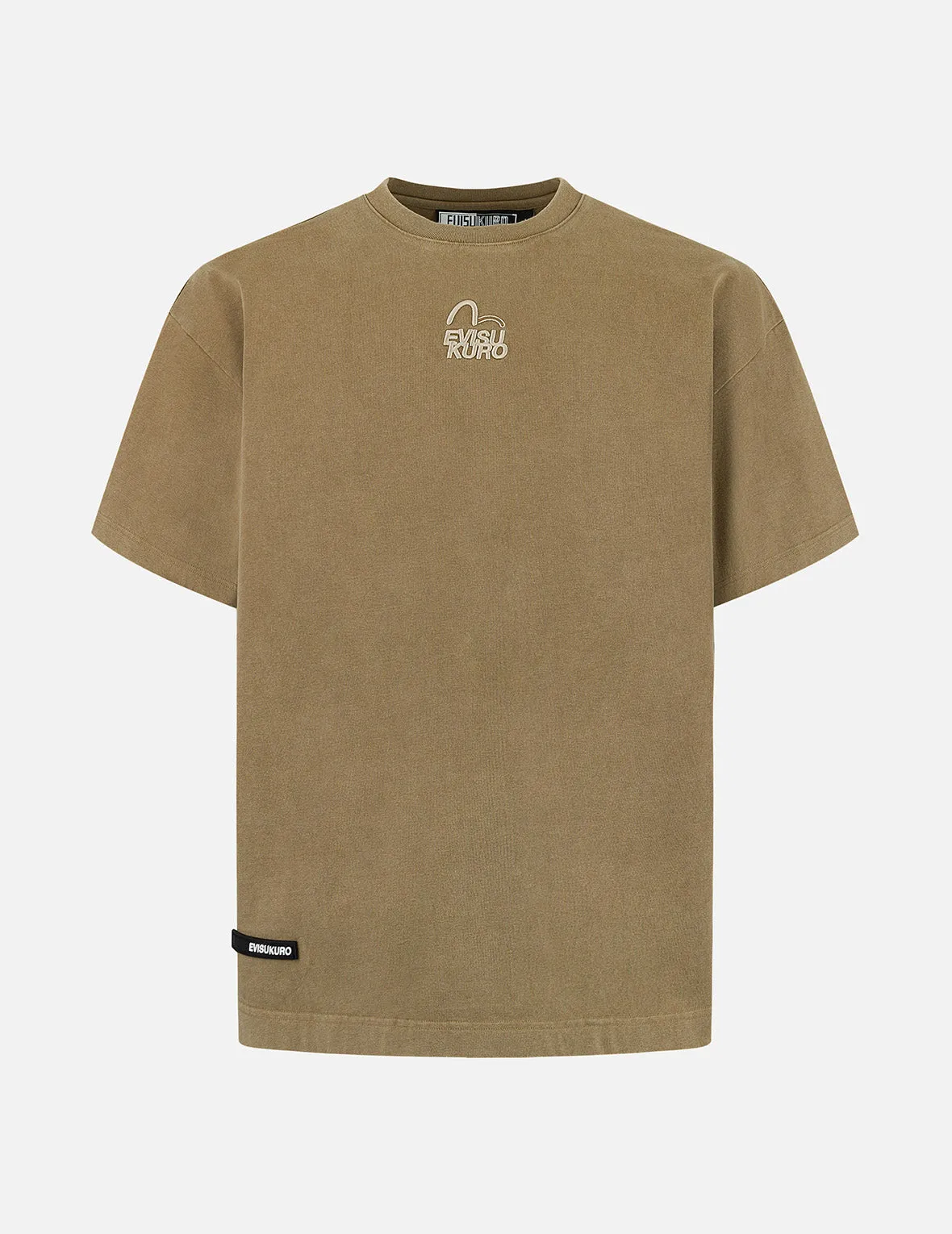 Seagull and Logo Embroidery Oversized Garment Dye T-Shirt sold by Evisu product image thumbnail 2